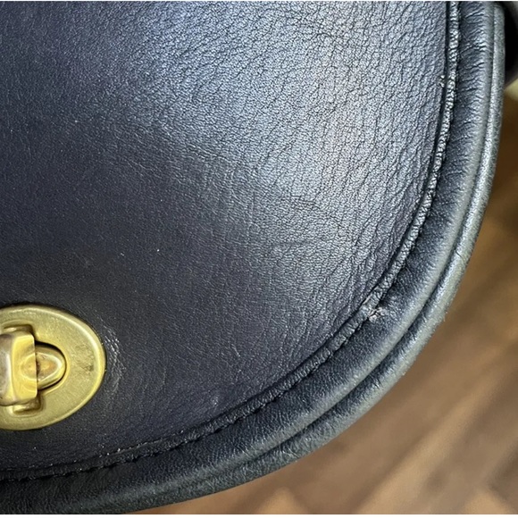 COACH 9825 Vintage Blue-Black Mini Bag Crossbody - 1980’s EUC - Picture 13 of 15